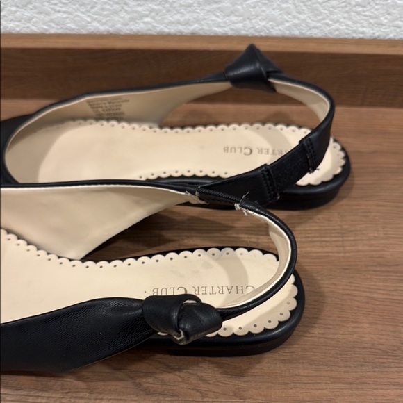 Charter Club Black Flats Minimalist Pointed-Toe Design - Picture 10 of 10